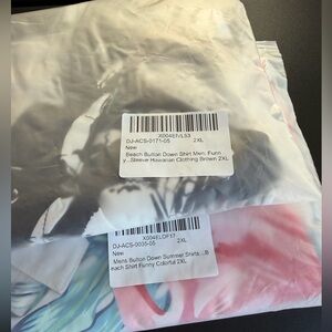 Hawaiian summer Button Down Shirt 2XL